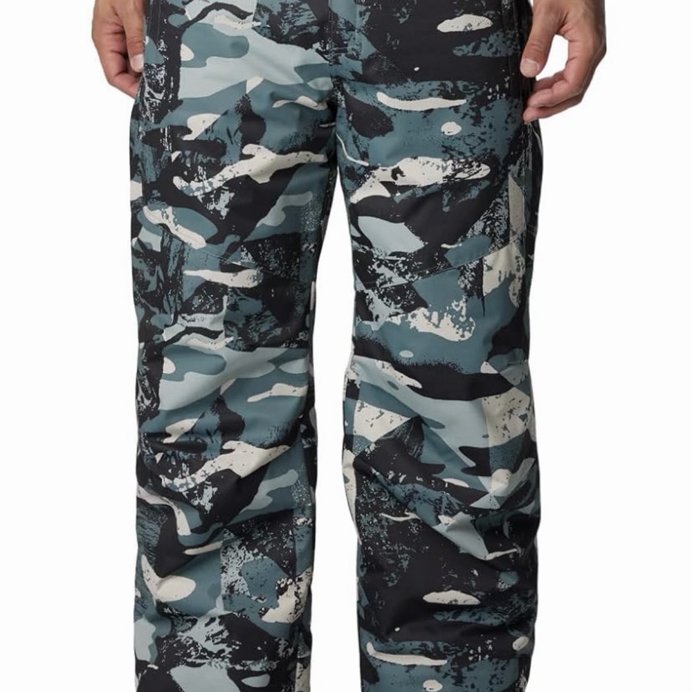 Like New Men’s Columbia Bugaboo IV Snow Pant Geoglacial Large Short.